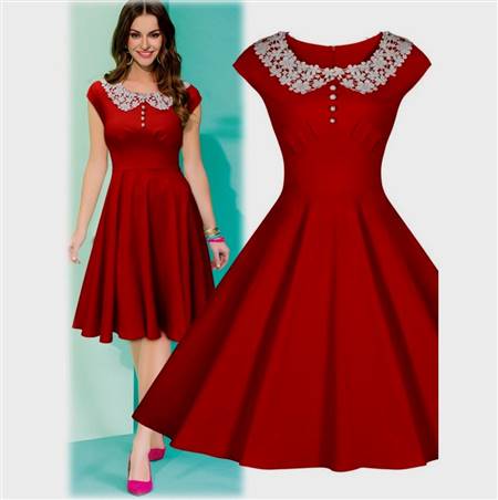 casual red dresses for women