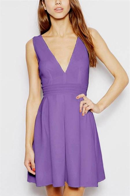 casual violet dress