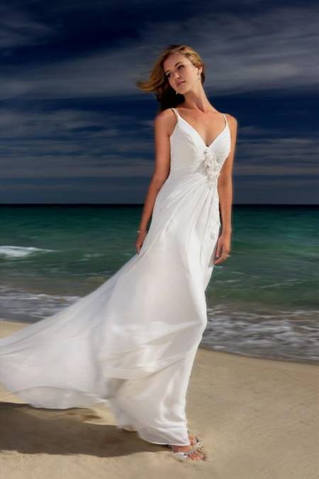 celebrity beach wedding dresses