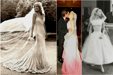 celebrity wedding dresses