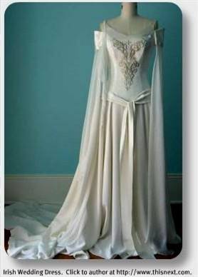 celtic style wedding dresses