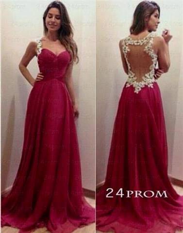chiffon and lace prom dresses