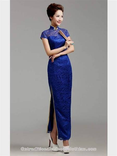 chinese traditional dress blue
