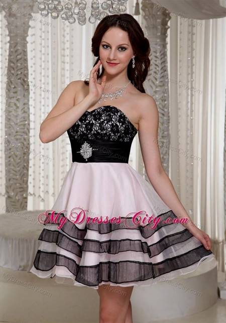 cocktail dress black and pink