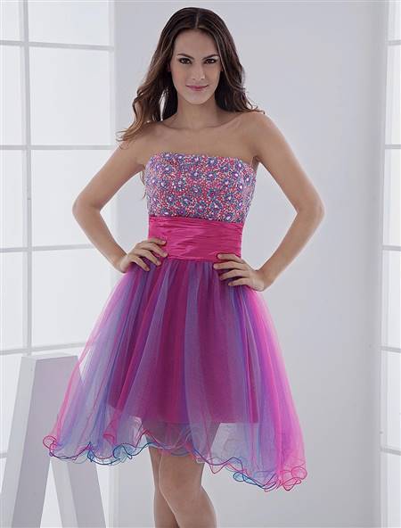 cocktail dress for teenage girls pink
