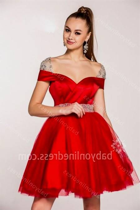 cocktail dress for teenage girls red