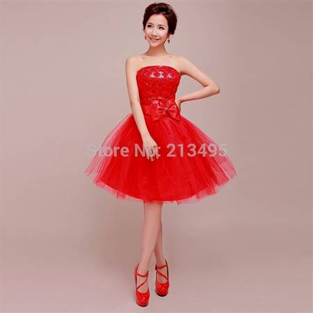 cocktail dress for teenage girls red