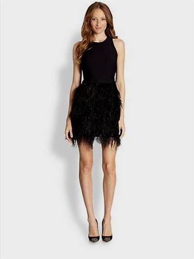 cocktail dresses with feathers