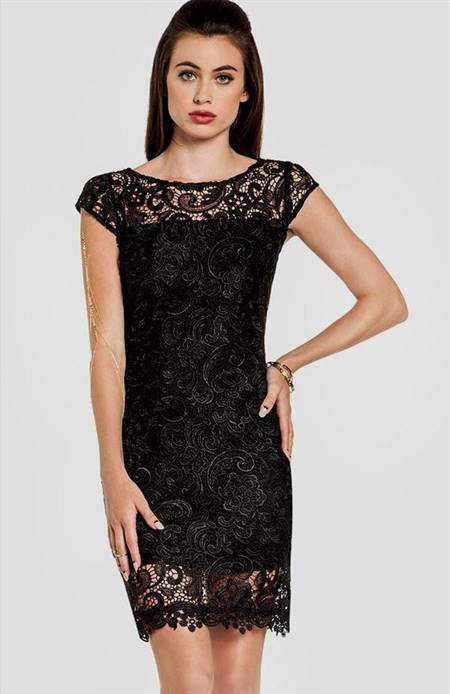 cocktail dresses with lace overlay