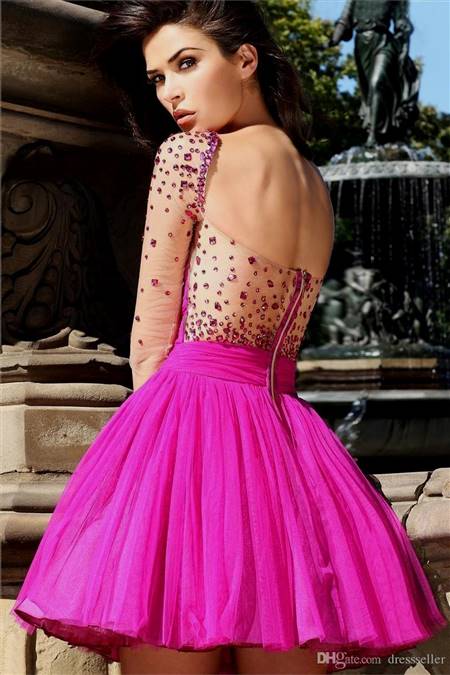 cocktail dresses with sleeves for prom