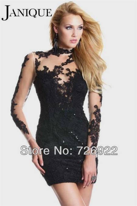 cocktail dresses with sleeves for prom