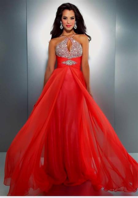 coral prom dress