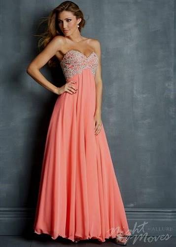 coral prom dress tumblr