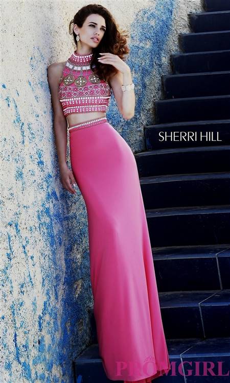 coral prom dresses sherri hill