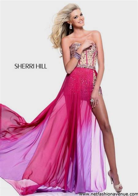 coral prom dresses sherri hill
