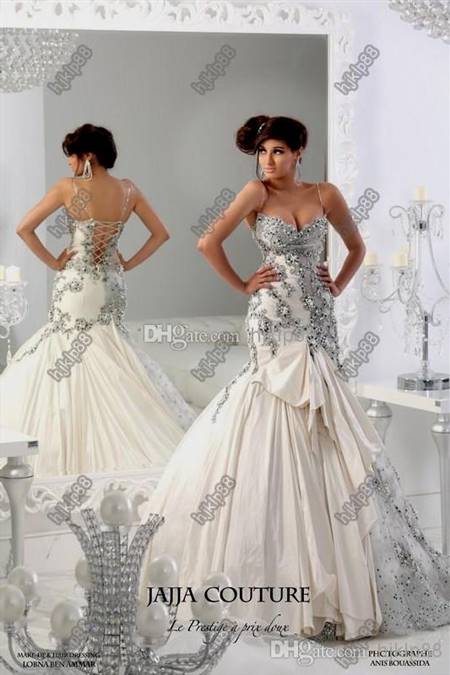 crystal mermaid wedding dresses