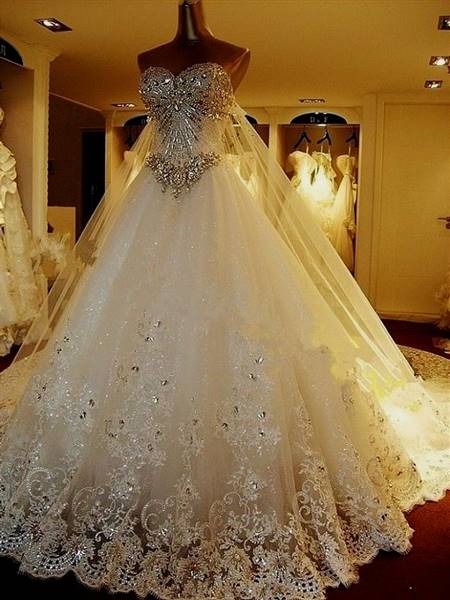 crystal mermaid wedding dresses