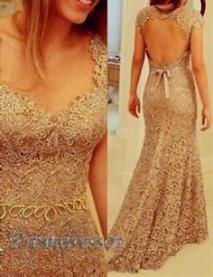 cute gold prom dresses