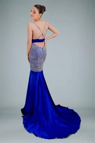 dark blue prom dress mermaid