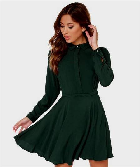 dark green casual dresses