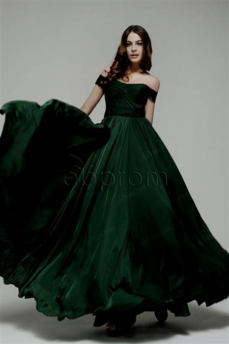dark green dress