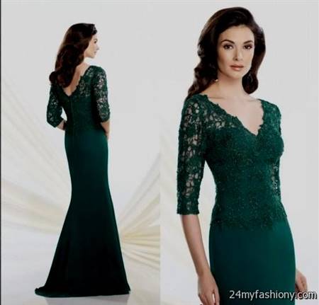 dark green lace dresses