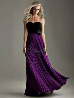 dark purple and black wedding dresses