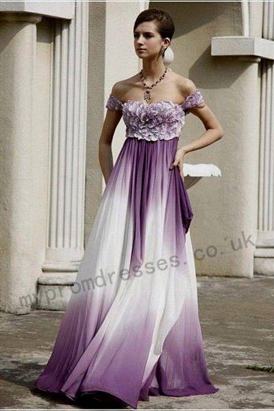 dark purple and white wedding dresses