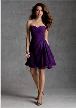 dark purple cocktail dress