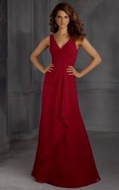 dark red bridesmaid dresses