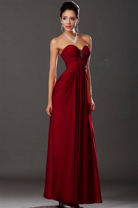 dark red bridesmaid dresses with sleeves
