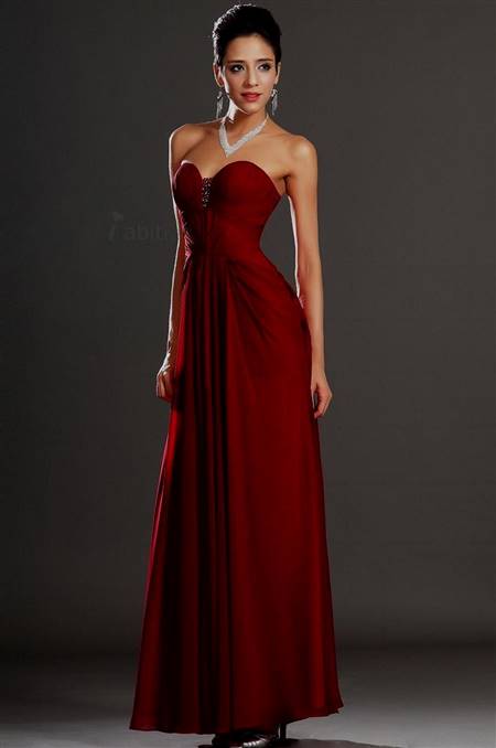 dark red bridesmaid dresses with sleeves