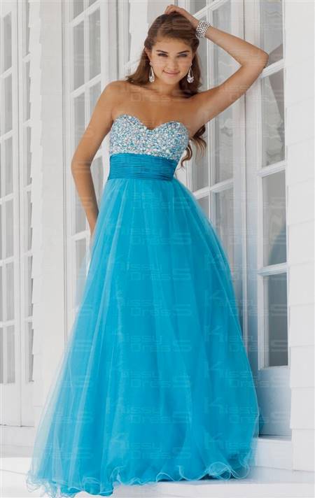 dresses for prom blue