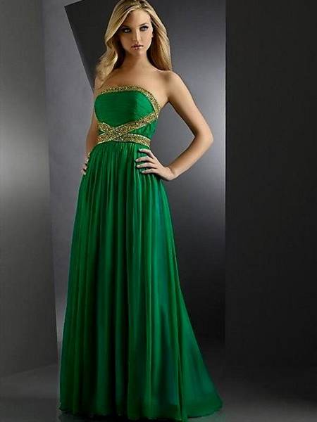 dresses for prom green