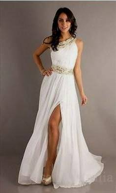 dresses for prom white