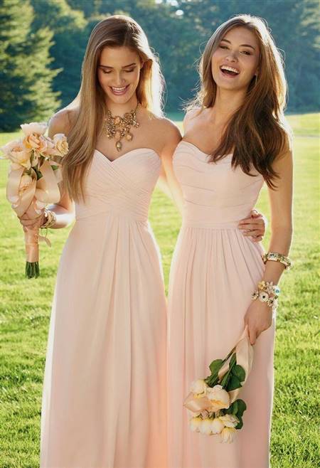dusty pink bridesmaid dresses
