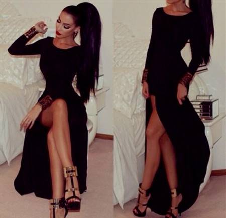 elegant black dress tumblr
