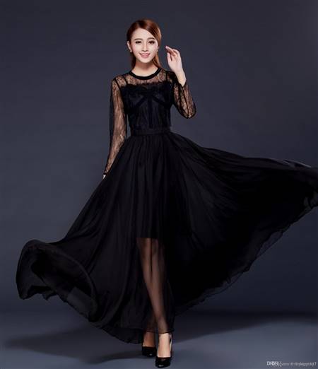 elegant party dress with sleeves