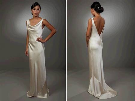 elegant sleek wedding dress