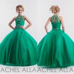 emerald green ball gown for kids