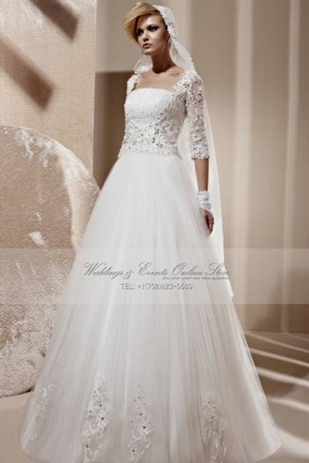 fancy wedding dresses with sleeves