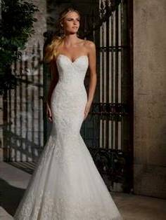 fishtail wedding dress sweetheart neckline