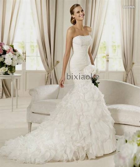 fishtail wedding dress sweetheart neckline