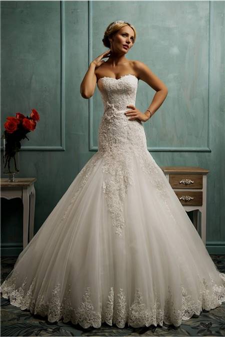 fit and flare corset wedding dress