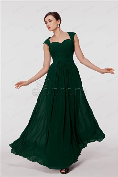 forest green dress