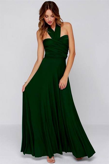 forest green dress