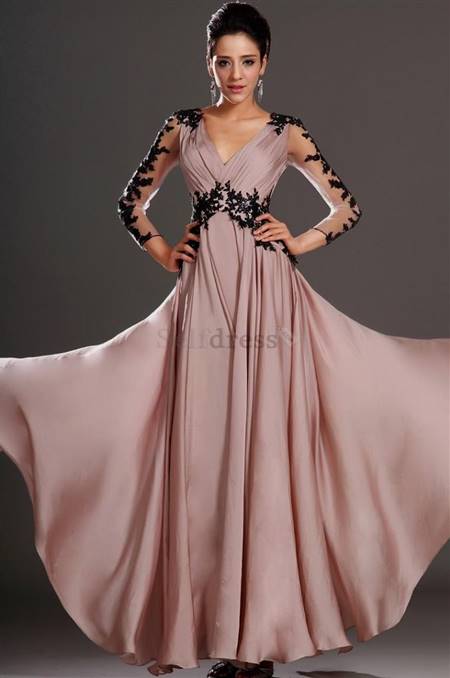 formal dresses for girls with sleeves