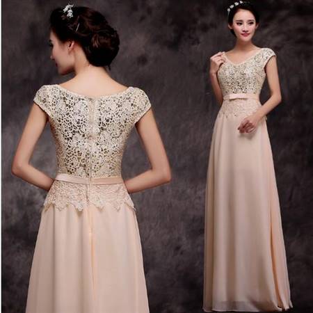 gold lace bridesmaid dresses