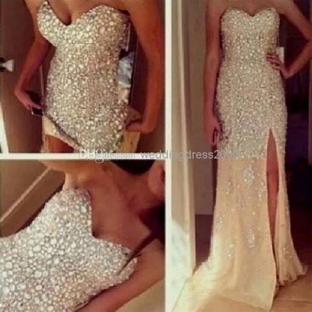 gold sequin prom dress tumblr