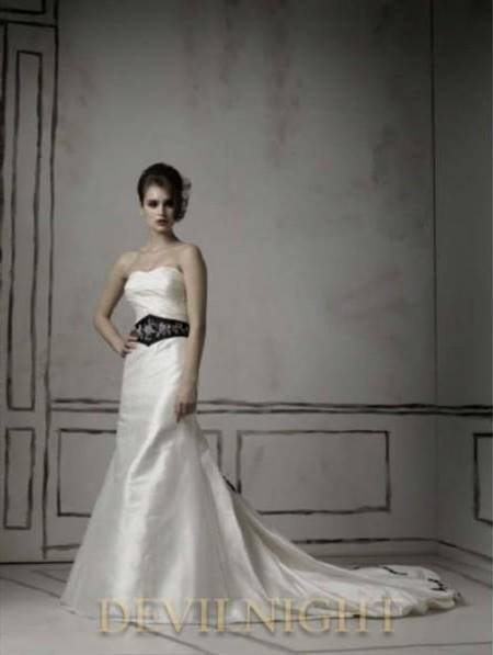 goth wedding dress white